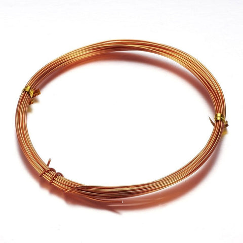 BeadsBalzar Beads & Crafts (AW8924-X) Round Aluminum Craft Wire, 18 Gauge, 1mm, 10m/roll