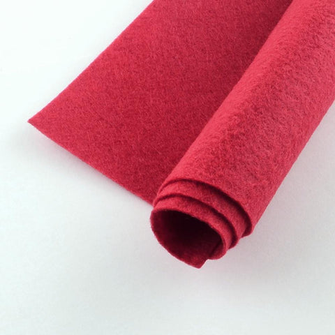 BeadsBalzar Beads & Crafts CERISE (FE9069-38) (FE9069-X) Non Woven Fabric Embroidery Needle Felt for DIY Crafts, Square, 298~300mm long, 298~300mm wide, 1mm thick, packing bag: 310x320x45mm (5 PCS)