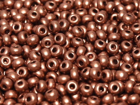 BeadsBalzar Beads & Crafts Czech seed bead 11/0 vintage copper (25 gms)
