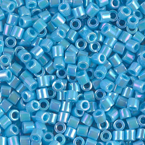 BeadsBalzar Beads & Crafts Miyuki Delica 8/0 opaque blue AB (DBL0164)