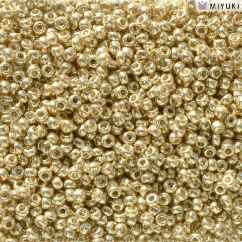 BeadsBalzar Beads & Crafts Miyuki Seed beads 11/0 Duracoat Galvanized pale Gold