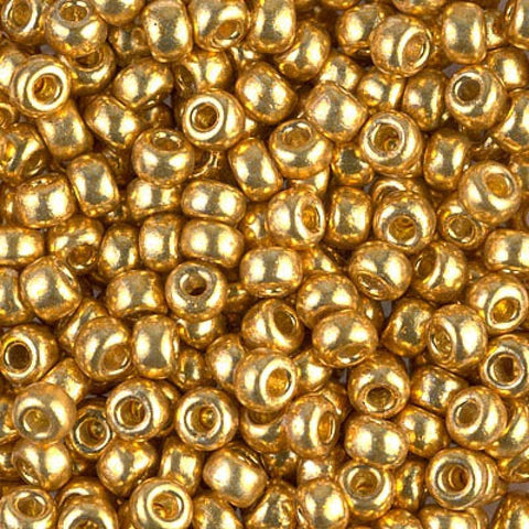 BeadsBalzar Beads & Crafts Miyuki seed beads 6/0 duracoat Galvanized Gold