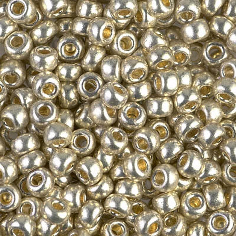 BeadsBalzar Beads & Crafts Miyuki seed beads 6/0 Duracoat Galvanized Silver (50g)