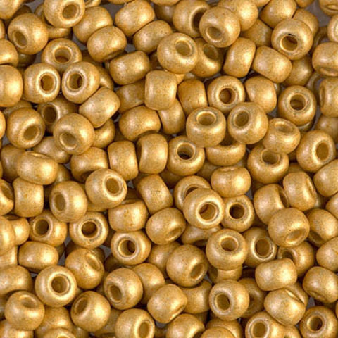 BeadsBalzar Beads & Crafts Miyuki seed beads 6/0 matted duracoat Galvanized Gold