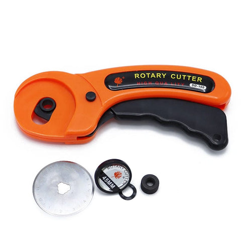 BeadsBalzar Beads & Crafts (RC9100)45mm Rotary Cutter with Handle Rolling Cutter and Safety Lock.. (1 PC)