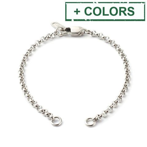 BeadsBalzar Beads & Crafts (SB8830-01) 304 Stainless Steel Rolo Chain Bracelet (1 PC)
