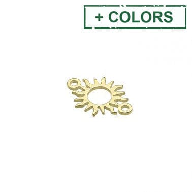 BeadsBalzar Beads & Crafts Silver 925 - 6.9x10mm Hollow Sun links