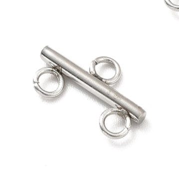 BeadsBalzar Beads & Crafts (SL8807-P) 304 Stainless Steel Chandelier Component Links, 12x7mm (4 PCS)