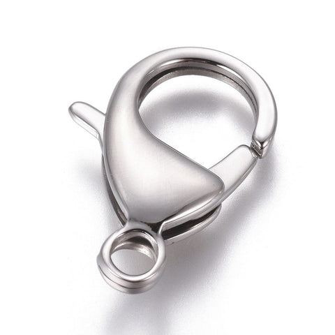 BeadsBalzar Beads & Crafts (SL9024-P) 304 Stainless Steel Lobster Claw Clasps, 27mm  (1 PC)