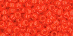 BeadsBalzar Beads & Crafts TOHO - Round 8/0 : Opaque Sunset Orange TR-08-50 (50g)
