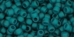 BeadsBalzar Beads & Crafts TOHO - Round 8/0 : Transparent-Frosted Teal (50g)