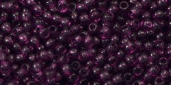 BeadsBalzar Beads & Crafts (TR-11-6B-250G) TOHO - Round 11/0 : Transparent Med Amethyst (250 GMS)