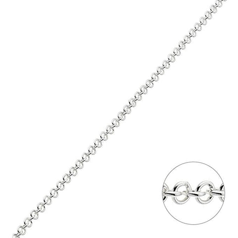 BeadsBalzar Beads & Crafts (925-C35A) SILVER (925-C35X) Sterling silver 1,2mm round cable chain wire 0,3mm (1m)