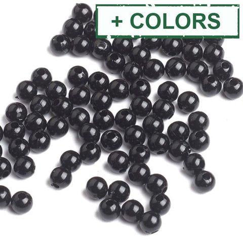 BeadsBalzar Beads & Crafts (AB8550-X) Opaque Acrylic Beads, Round, 4mm (10 GMS / +- 300 PCS)