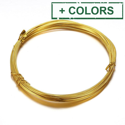BeadsBalzar Beads & Crafts (AW6913-X) Aluminum Craft Wire, Size: 1.5mm in diameter, (10m)