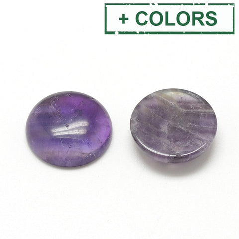BeadsBalzar Beads & Crafts (BC8035-X) Natural & Synthetic Cabochons, Half Round/Dome 10mm (4 PCS)