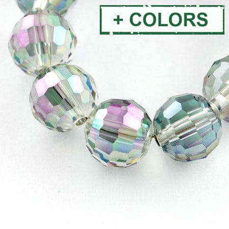 BeadsBalzar Beads & Crafts (BE186-X) Electroplate Beads 10mm (1 STR)