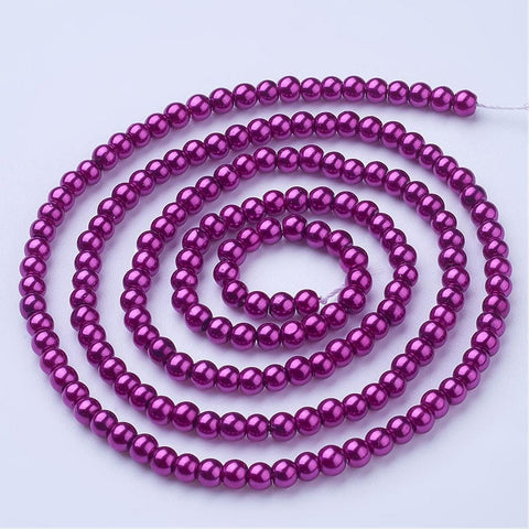 BeadsBalzar Beads & Crafts (BE57) Glass pearls 4mm