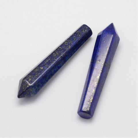 BeadsBalzar Beads & Crafts (BG5312) Natural Lapis Lazuli Decorations, Bullet 50MM