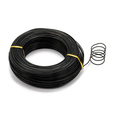 BeadsBalzar Beads & Crafts BLACK (AW7832-10) (AW7832-14) Aluminum Wire, Flexible Craft Wire, 1.5mm (15 Gauge); 100m/500g
