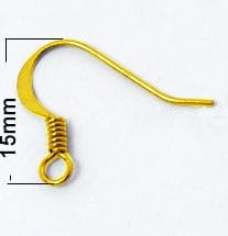 BeadsBalzar Beads & Crafts Brass Earing hoops (EH2011)