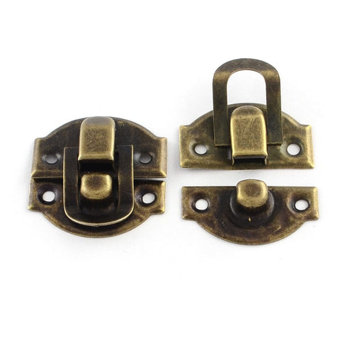BeadsBalzar Beads & Crafts (CL4368) Wood Box Lock Clasp (8 SETS)