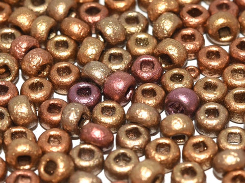 BeadsBalzar Beads & Crafts (CSB6-01610E) CZECH SEED BEADS 6/0 ETCHED METALLIC MIX (25 GMS)