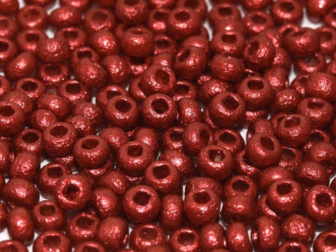 BeadsBalzar Beads & Crafts (CSB6-01890E) CZECH SEED BEADS 6/0 ETCHED LAVA RED (25 GMS)