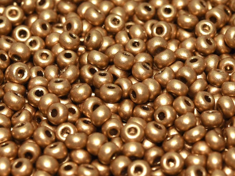 BeadsBalzar Beads & Crafts (CSB8-01710-250G) CZECH SEED BEADS 8-0 AZTEC GOLD  (250 GMS)