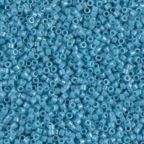 BeadsBalzar Beads & Crafts (DB-0218) Miyuki Delicas 11-0 Opaque Med Turquoise Blue Luster (5 GMS)