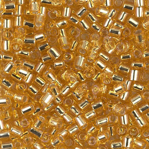 BeadsBalzar Beads & Crafts (DBL-0042) MIYUKI DELICA 8-0 SILVER LINED GOLD (5 GMS)