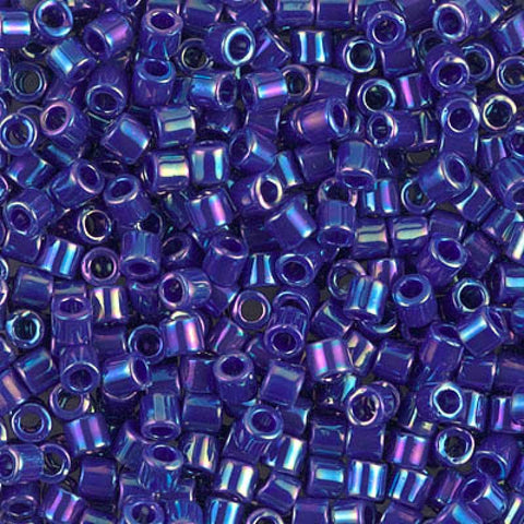 BeadsBalzar Beads & Crafts (DBL-0165) MIYUKI DELICA 8-0 OPAQUE ROYAL BLUE AB (5 GMS)