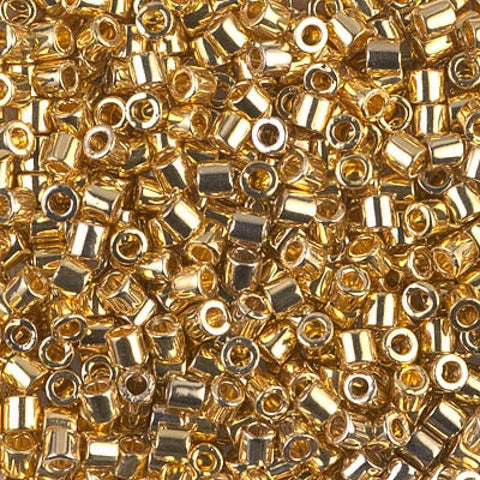 BeadsBalzar Beads & Crafts (DBL0031-50G) DELICA 8/0 24KT GOLD PLATED (50 GMS)