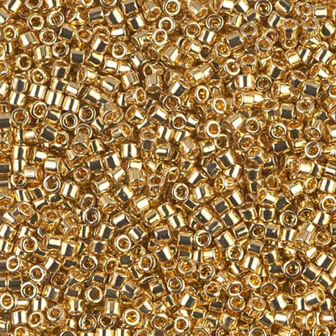 BeadsBalzar Beads & Crafts (DBM0031-50G) MIYUKI DELICA 10/0 24KT GOLD PLATED (50 GMS)