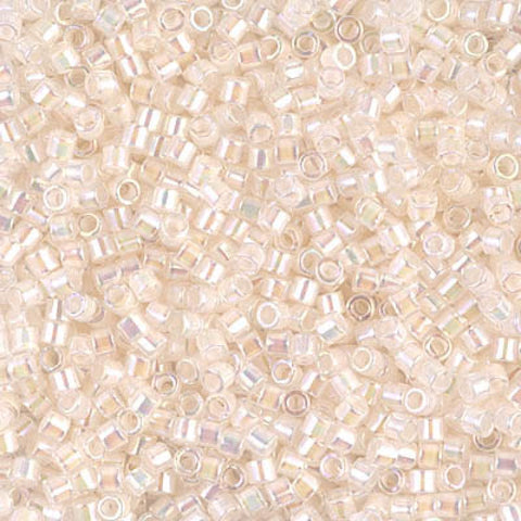 BeadsBalzar Beads & Crafts (DBM0052-50G) MIYUKI DELICA 10/0 OFF WHITE AB (50 GMS)