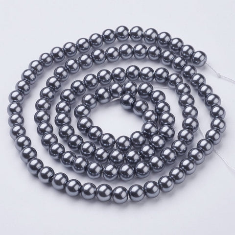 BeadsBalzar Beads & Crafts Glass Pearls 8mm (BP1940)