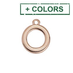 BeadsBalzar Beads & Crafts (GQ6525-X) Metal Ring base of toggle clasp (4 PCS)