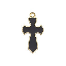 BeadsBalzar Beads & Crafts (GQC7064A) Metal Cross gothic 23mm pendant (2 PCS)