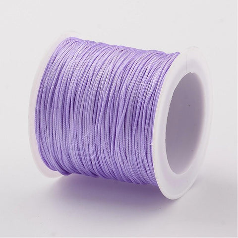 BeadsBalzar Beads & Crafts LAVENDER (NC156-8) (NC156-X) Nylon Thread Cord, about 0.8-1mm (35m/roll).