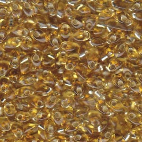BeadsBalzar Beads & Crafts LONG MAGATAMA 4 X 7 MM GOLD SILVER LINED (LMA-0003)