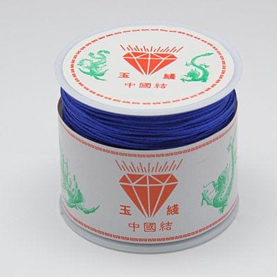 BeadsBalzar Beads & Crafts MEDIUM BLUE (NC2-17) (NC2-X) Nylon cord 45m roll 0,8mm  (45 METS)