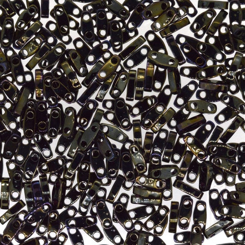 BeadsBalzar Beads & Crafts (MQT-0458) MIYUKI QUARTER TILA BEADS METALLIC BROWN IRIS (7.1 GMS)
