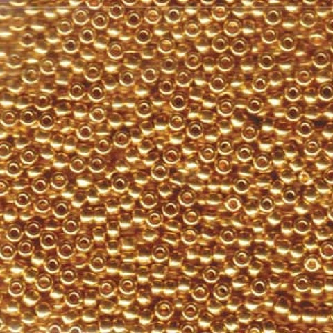BeadsBalzar Beads & Crafts (MSB11-0191) MIYUKI Seed Beads 11-0 24kt Gold Plated (5 GRAMS)