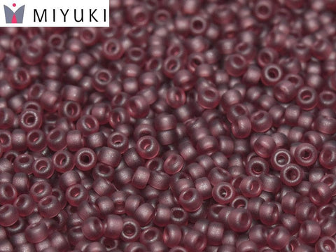 BeadsBalzar Beads & Crafts (MSB15-0153F) MIYUKI SEED BEADS 15-0 MATTED DK.SMOKY AMETHYST