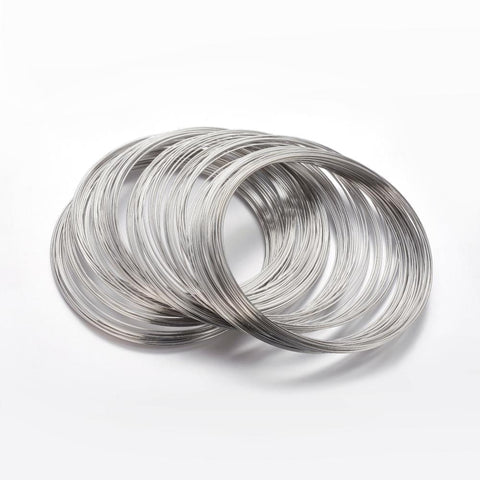 BeadsBalzar Beads & Crafts (MW3952B) Steel Memory Wire, 11.5CM, Wire: 1.0mm (20 CIRCLES)