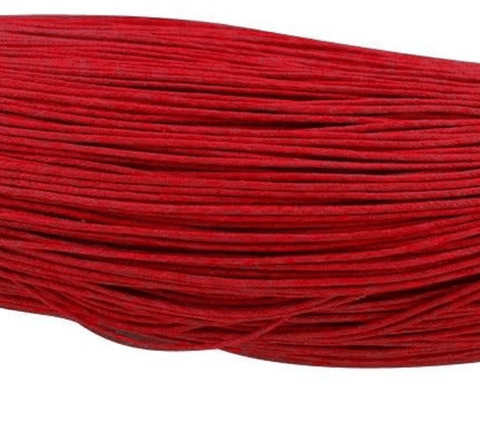BeadsBalzar Beads & Crafts RED (WC5565B) (WC5565X) Chinese Waxed Cotton Cord, Gray 0.7mm  (10 METS)
