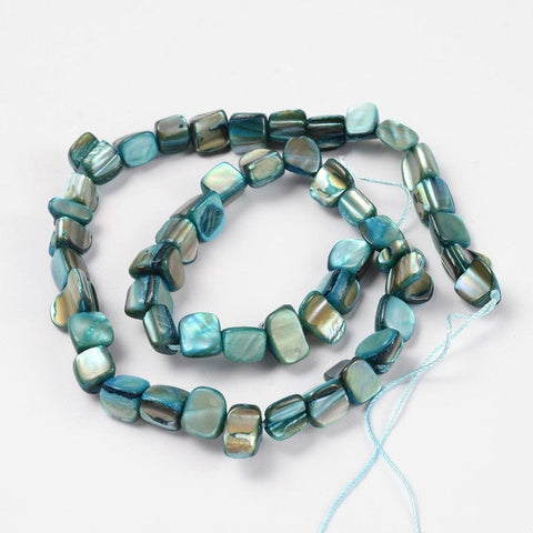 BeadsBalzar Beads & Crafts (SB4238B) Shell Beads Cyan