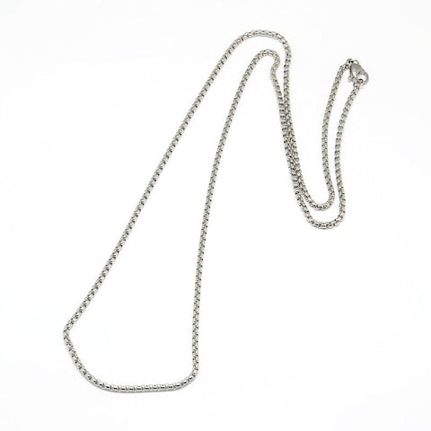 BeadsBalzar Beads & Crafts (SC4736) 304 Stainless Steel Venetian Chain Necklace
