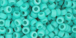 BeadsBalzar Beads & Crafts (TR-08-55F) TOHO - Round 8/0 : Opaque-Frosted Turquoise (250 GMS)
