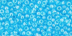BeadsBalzar Beads & Crafts (TR-11-104) TOHO - Round 11/0 : Transparent-Lustered Aquamarine (25 GMS)